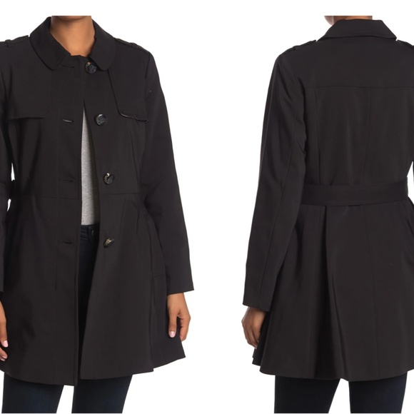 Kate Spade Black Belt Coat NWT - Picture 3 of 12